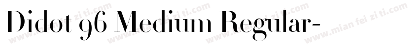 Didot 96 Medium Regular字体转换
